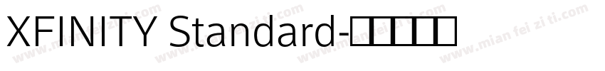 XFINITY Standard字体转换